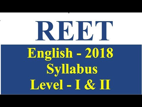 english syllabus 2018